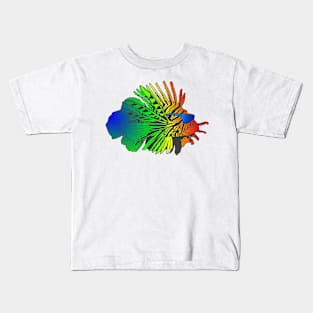 Rainbow Pride Exotic Tropical Beach Lionfish Kids T-Shirt